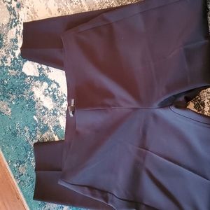 ADRIANNA PAPELL SIZE 14 FLAT FRONT ANKLE LENGTH BLACK PANTS